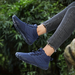 Fur Lined Thermal Hiking Boots Winter Waterproof Snow Shoes
