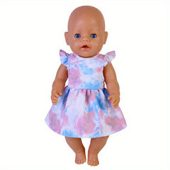 Flower Dress For 43 18 45 72 Cm Newborn Baby Doll