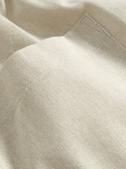 Men's Drawstring Linen Trousers, Casual Solid Cotton Pants
