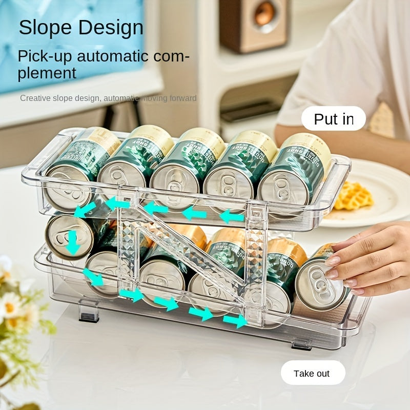 Telescopic Beverage Storage Box Automatic Filling Can Storage Rack