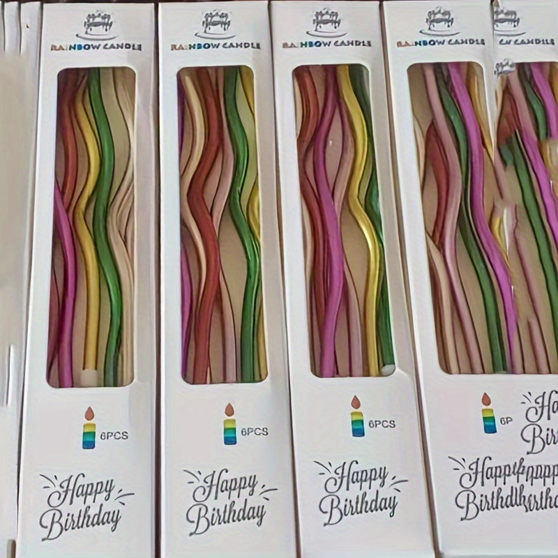 Colorful Spiral Candle Party Decoration Birthday Cake Candle