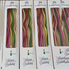 Colorful Spiral Candle Party Decoration Birthday Cake Candle