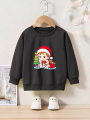 OERYUI Christmas Baby Graphic Sweatshirt Comfy Pullover Kids Clothes Gift