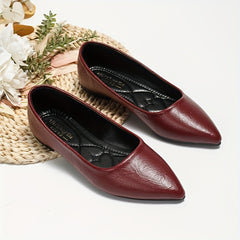 Women's Pointed Toe Flats Soft Sole Work Shoes