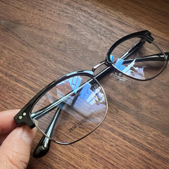 Minimalist Glossy Half frame Glasses