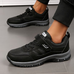 Men's Snow Boots Hook And Loop Fastener Warm Fleece Non slip Ankle Boots