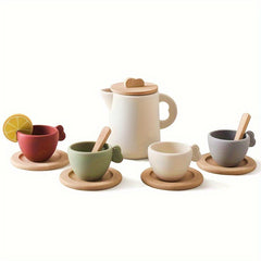 Wooden Afternoon Tea Play House Toys Set for Girls