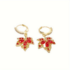 Fashionable Festive Cartilage Stacked Pendant Earrings Wedding Ball Bride Gift
