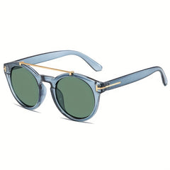Men's T-shaped Double Beam Metal Sunglasses