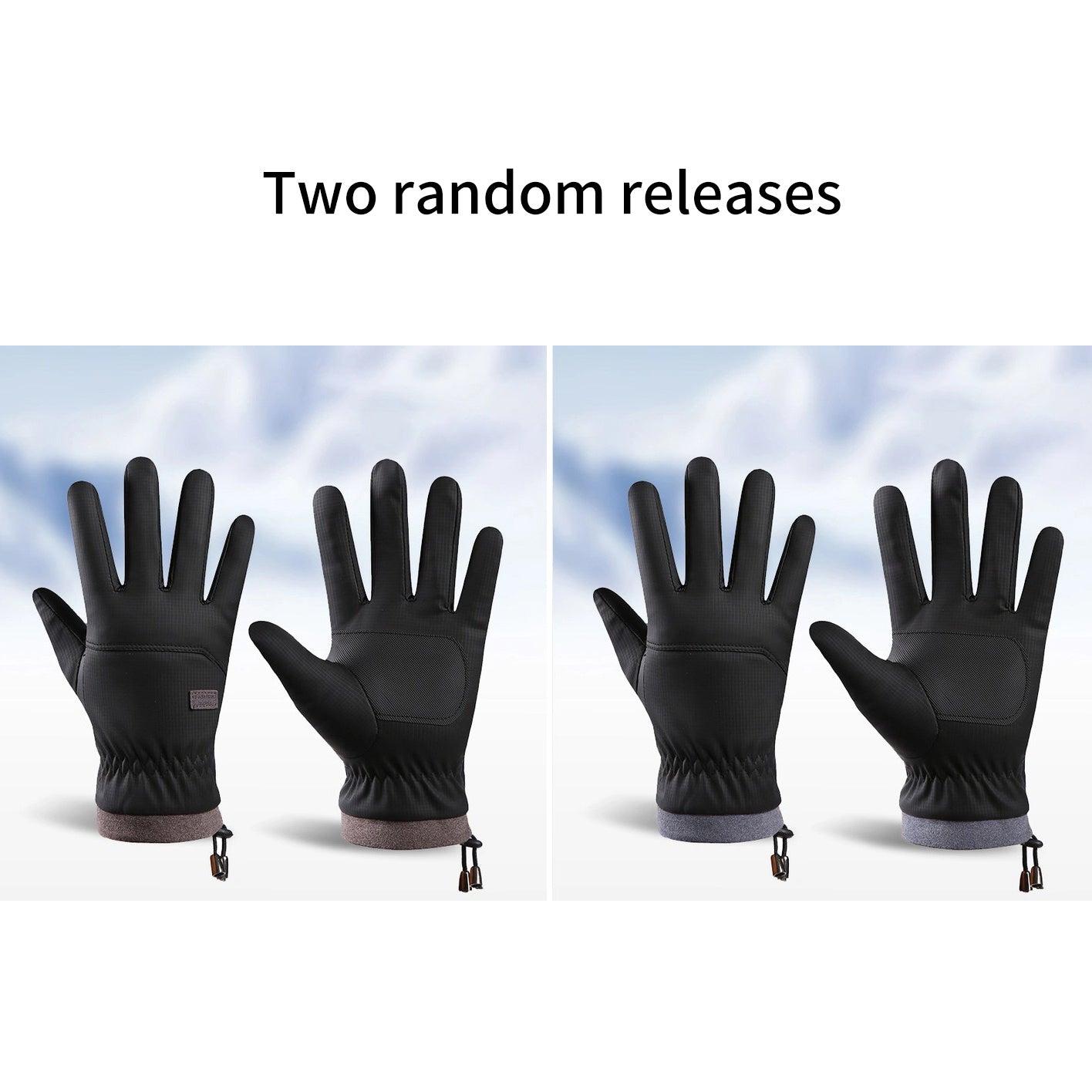 Men's Windproof Waterproof Warm Touch Screen Ski Gloves