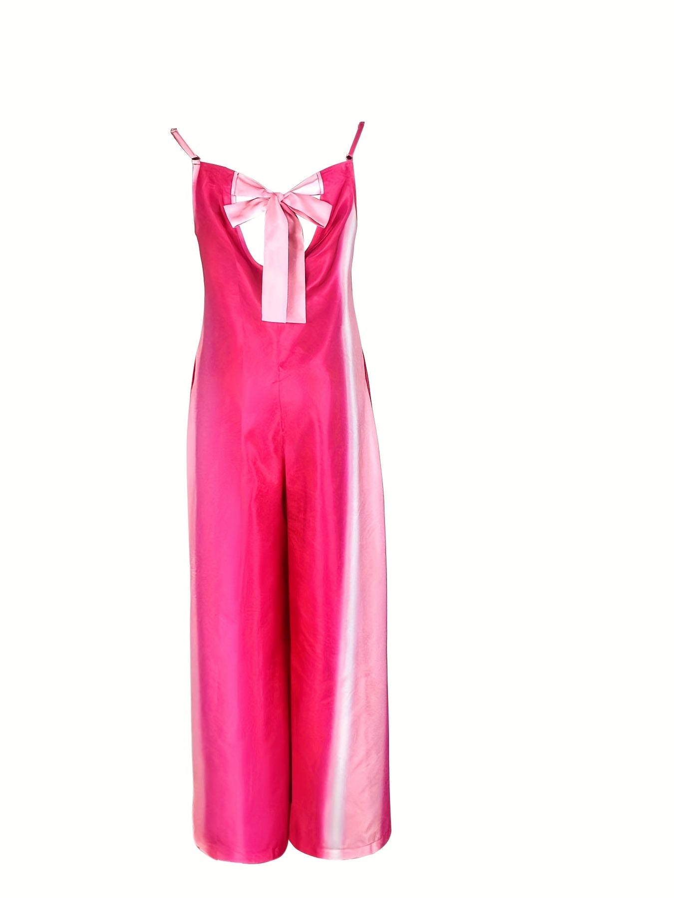 Boho Bow Back Sleeveless Cami Jumpsuit for Spring & Summer