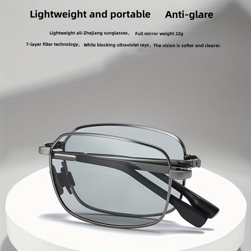 Men's Polarized Square Sunglasses for Holiday Party
