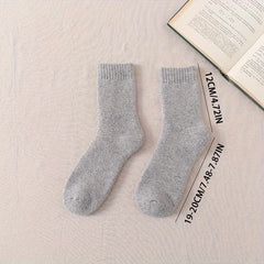 3 Pairs Men's Winter Thick Warm Mid-calf Socks