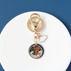 Chinese Style Koi Dragon And Phoenix Keychain Bag Pendant Ornament Key Ring