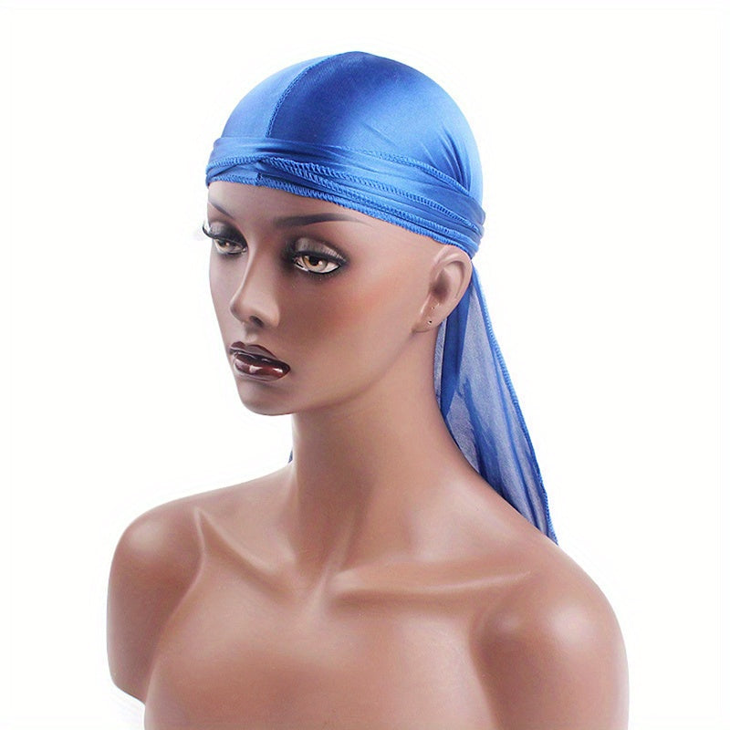 Candy Satin Durags Bandanas Turban Hat Biker Skull Cap Headband Hair Accessories