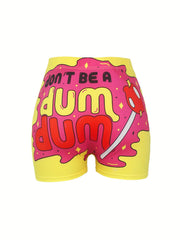 Colorblock Yoga Shorts for Women