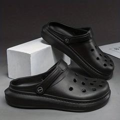 Men's Closed Toe Slip On Platform Clogs