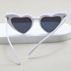 Heart Sunglasses Faux Pearl Decor Photo Prop Glasses