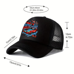 Colorful Print High Hat Baseball Cap Unisex Sunshade Hip hop Cap