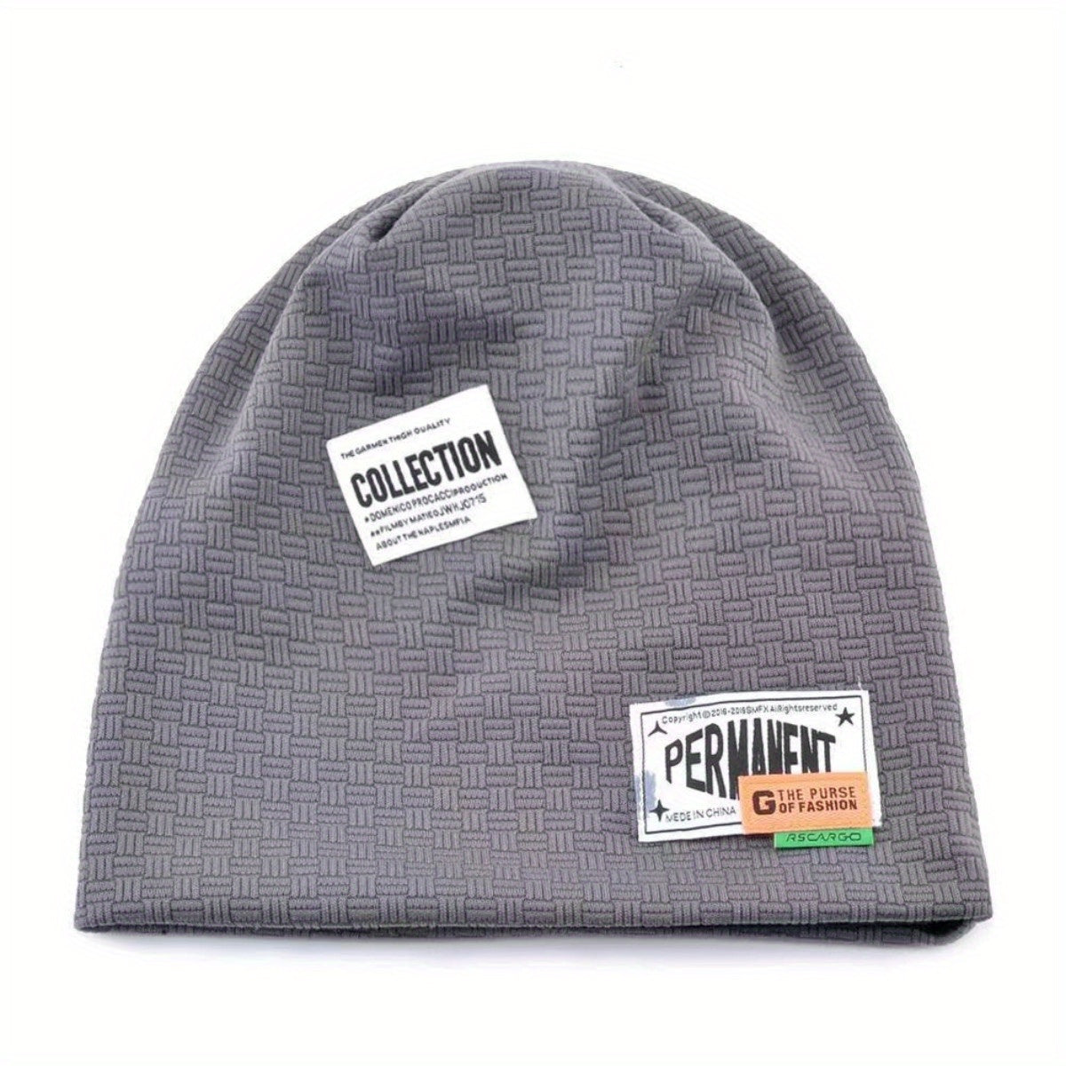 Slouchy Knit Beanie Hat Elastic Skull Cap Warm Lightweight Unisex