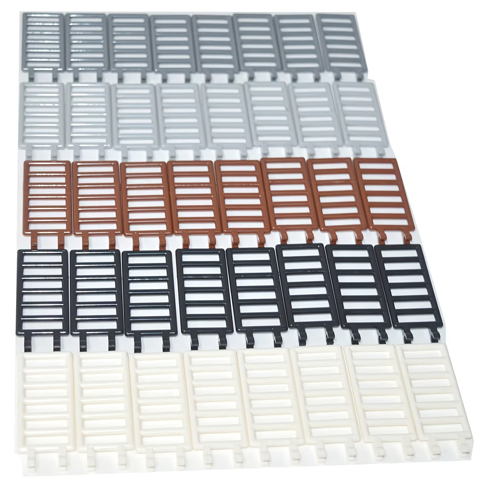 MOC Building Blocks Rod 7x3 with Double Clamp Ladder Stairs 6020