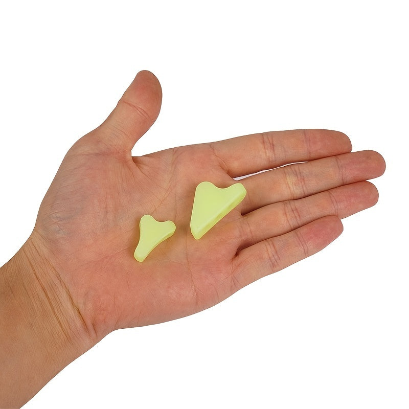 10pcs Fluorescent Safety Buckles for Canopy Wind Ropes Luminous Triangle