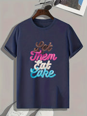 Creative Letters Print Men's Graphic T shirt Casual Comfy Tees For Summer