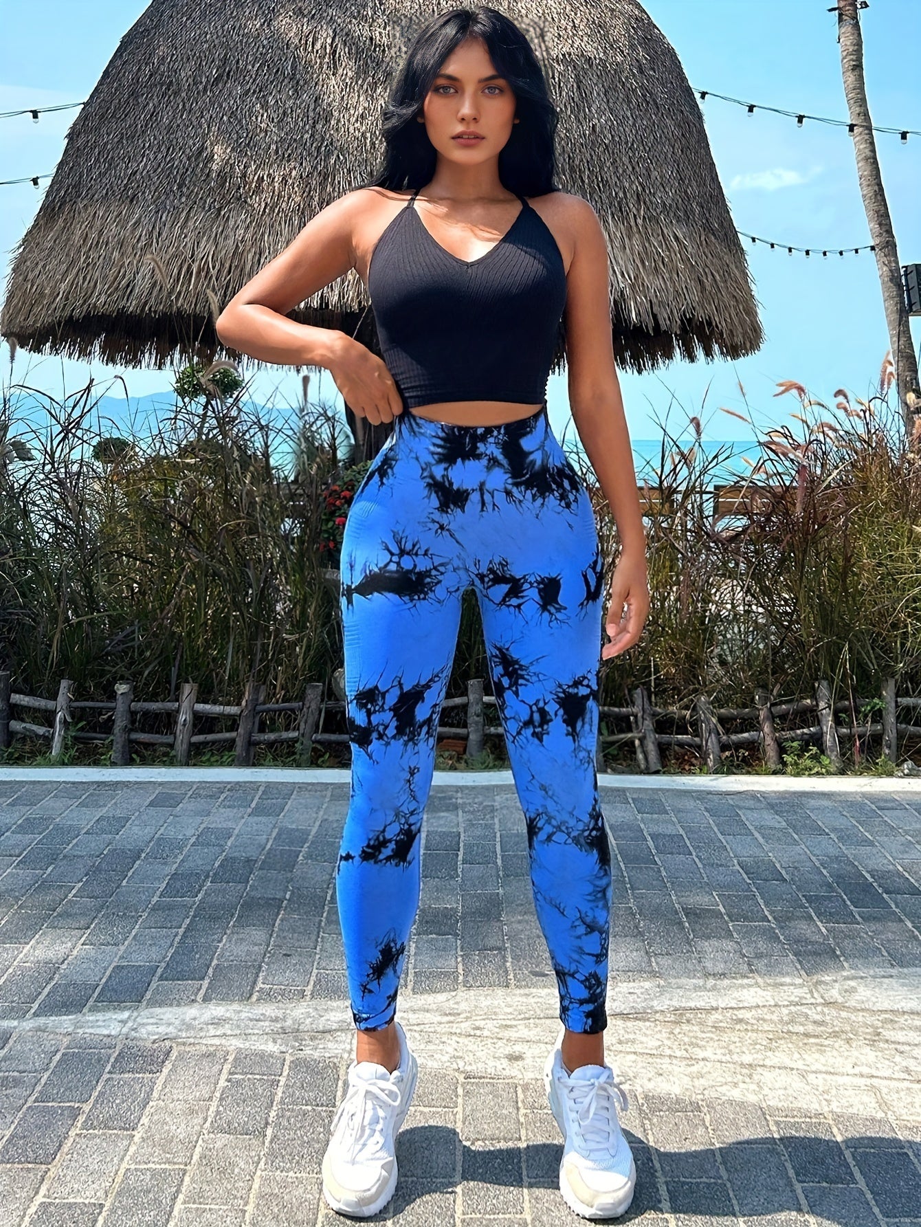 Tie Dye Yoga Pants High Waist Butt Lifting Slimming Leggings