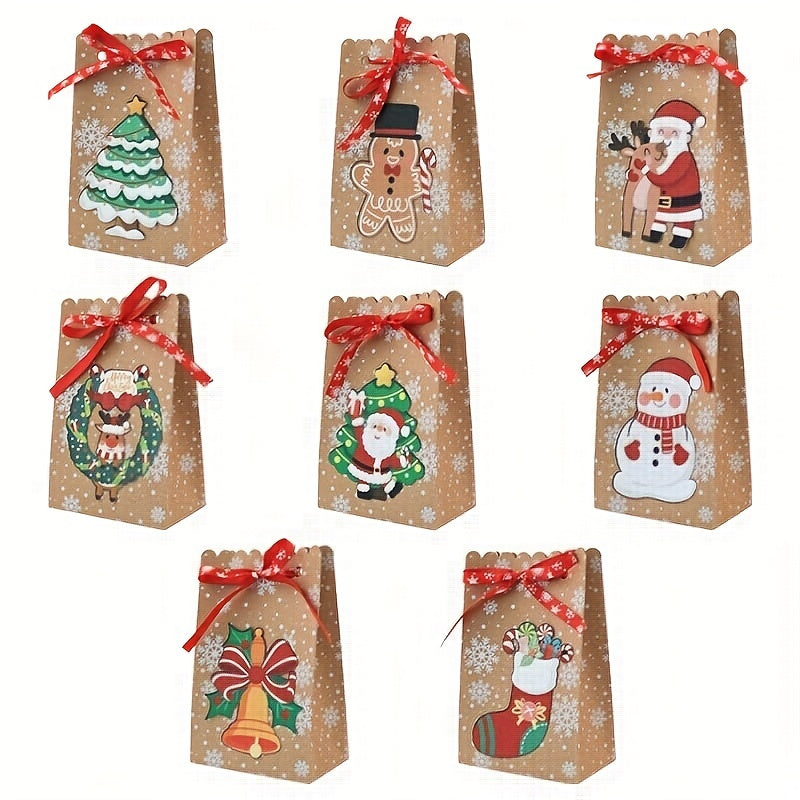 Christmas Snowflake Drawstring Gift Bag Small Business Supplies Shopping Bag