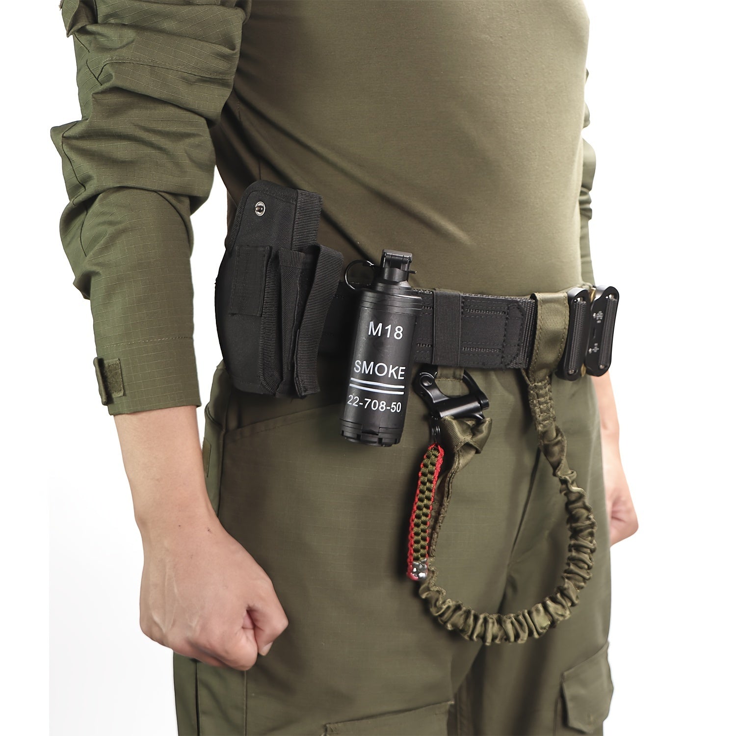 Adjustable MOLLE Belt with Metal Buckle