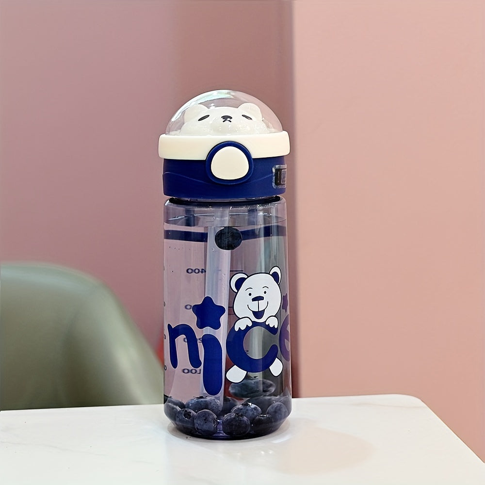 550ml 650ml Leakproof Water Bottle Plastic Straw Cup for Outdoor Fitness Travel