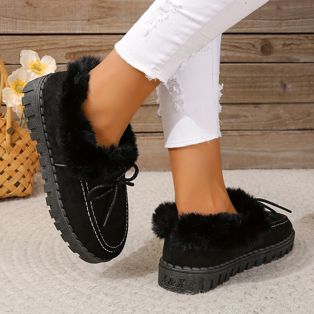 Women's Snow Boots Non slip Winter Ankle Shoes