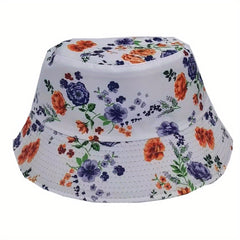 Flower Fisherman Hat Rose Flower Hat Print Visor Hat Floral Hat