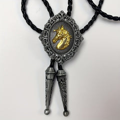 Retro Horse Head Pendant Tie Adjustable Neckties Business