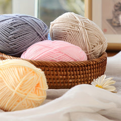 Soft Crocheted Cotton Ball for DIY Crafts 25g