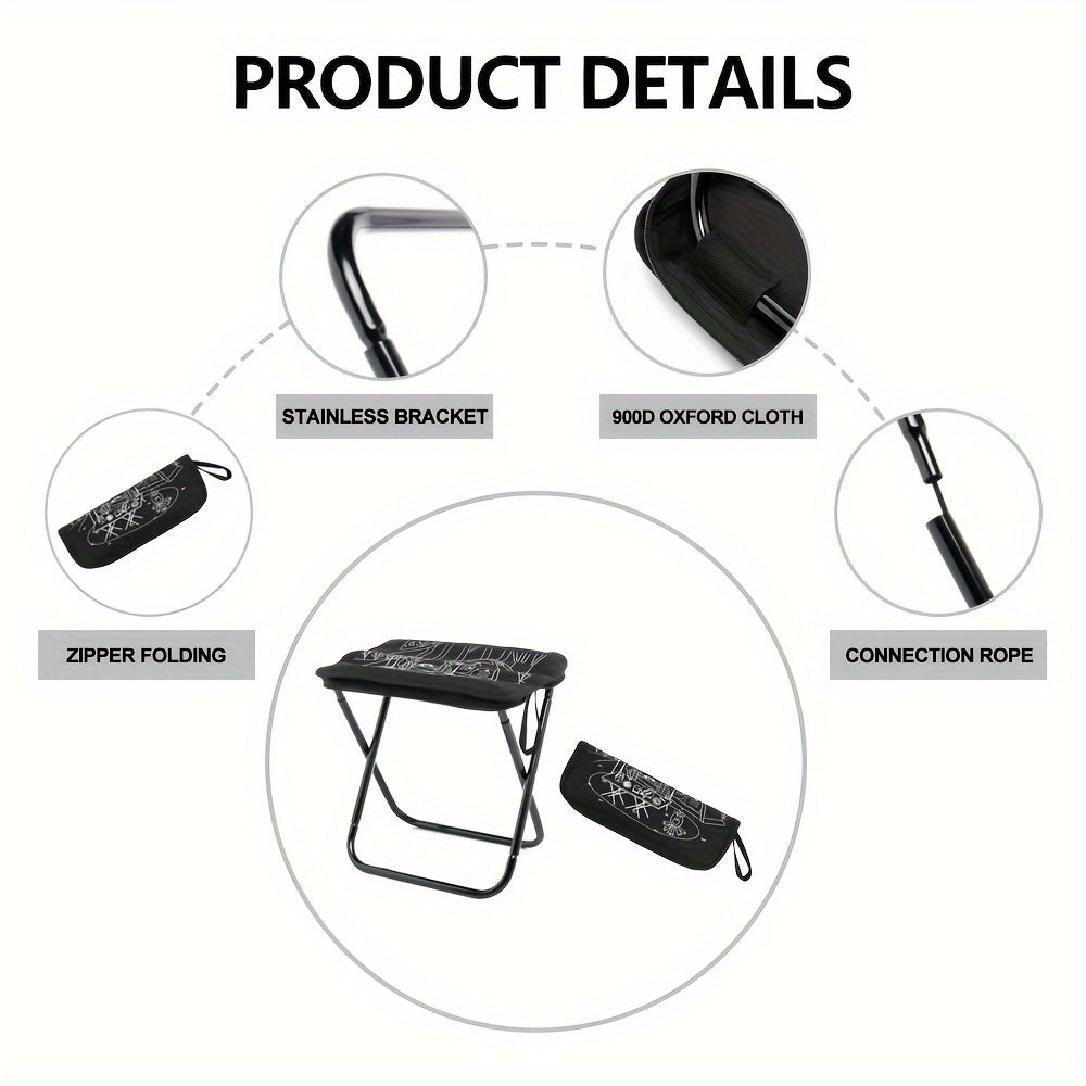 Widesea Foldable Stool For Camping Hiking Travel Outdoor Fishing