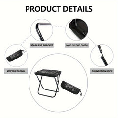 Widesea Foldable Stool For Camping Hiking Travel Outdoor Fishing