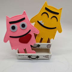 Emotional Monster Felt Puppet English Textbook Picture Book Story Props