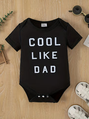 Toddler Cotton Onesie LIKE DAD Print Romper Creeper Clothes