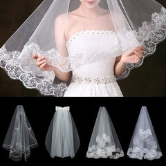 Bridal Veil Tulle Bachelorette Party Lace Wedding Veil With Comb