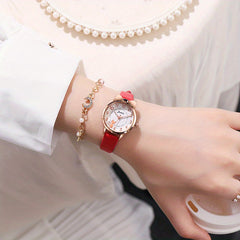 Pointer Quartz Cat Watch For Girl Waterproof Gift