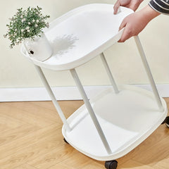 Double Layer Tray Table for Modern Sofa Side