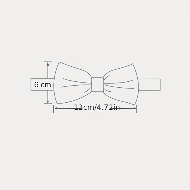 Red Wedding Bow Tie for Men