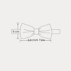 Red Wedding Bow Tie for Men