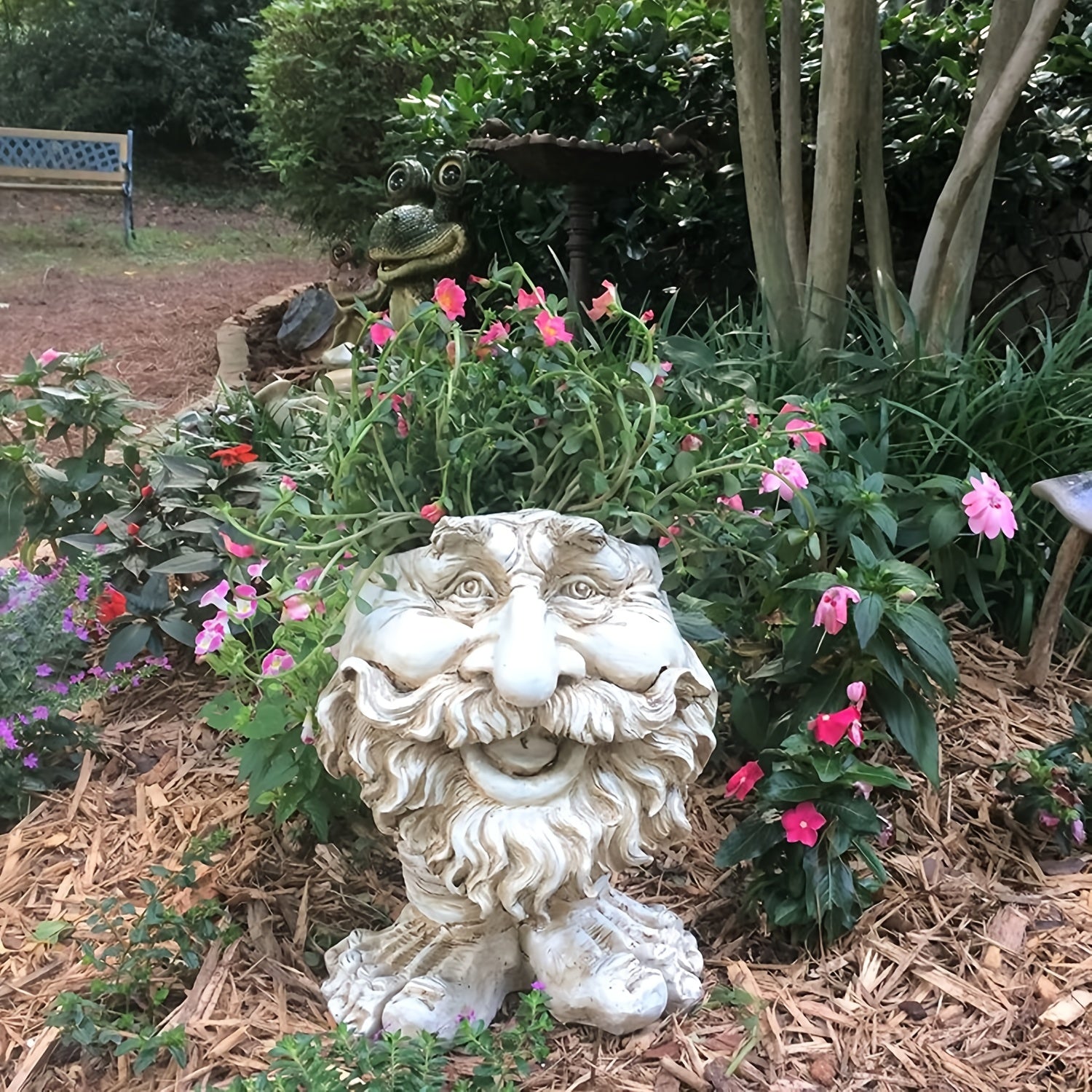 Head Planter Face Flower Pots Resin Head Plan