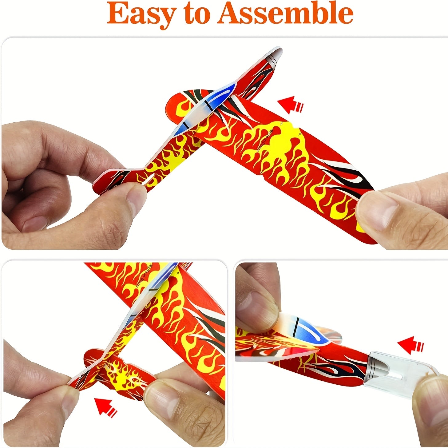 30pcs Colorful Foam Airplane Set for Party Favors and Rewards