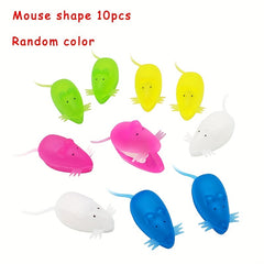 10pcs Mini Kid Baby Tooth Boxes Organizer Mouse Shape Milk Teeth Storage Boxes