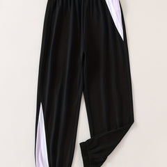 Girls' Colorblock Sweatpants Active Jogger Pants For Kids