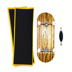 34MM Maple Wood Finger Board Skateboard Set