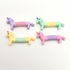 4pcs Stretchy Pop Fidget Toys, Fun Animal Tube Toys for Kids